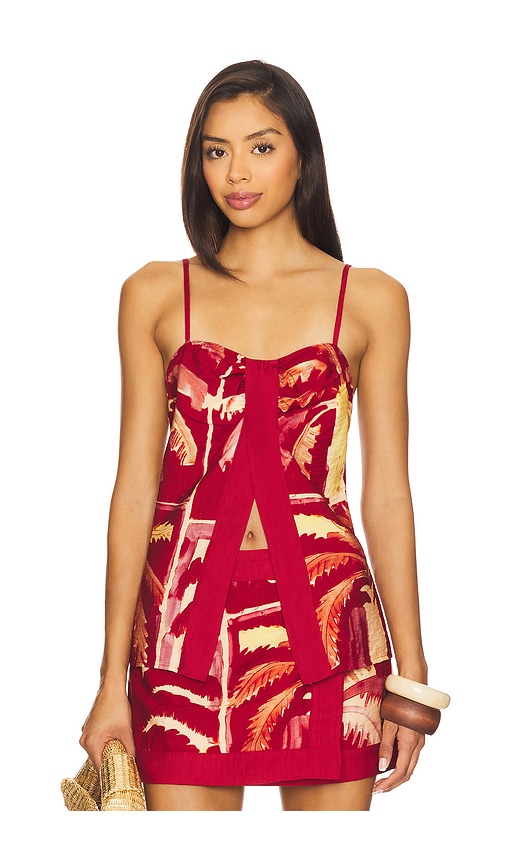 Catriona Top in Red. - size XS (also in M, XL)