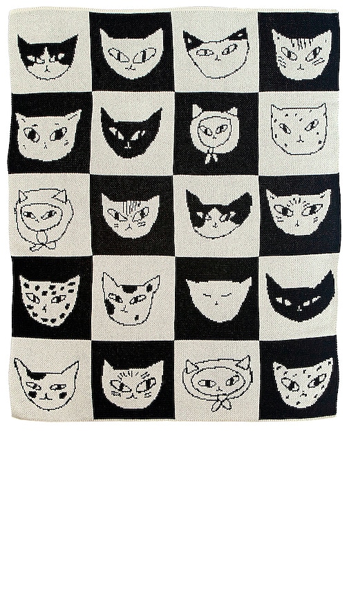 Slowdown Studio Cat Bingo Mini Blanket – N/a In N,a