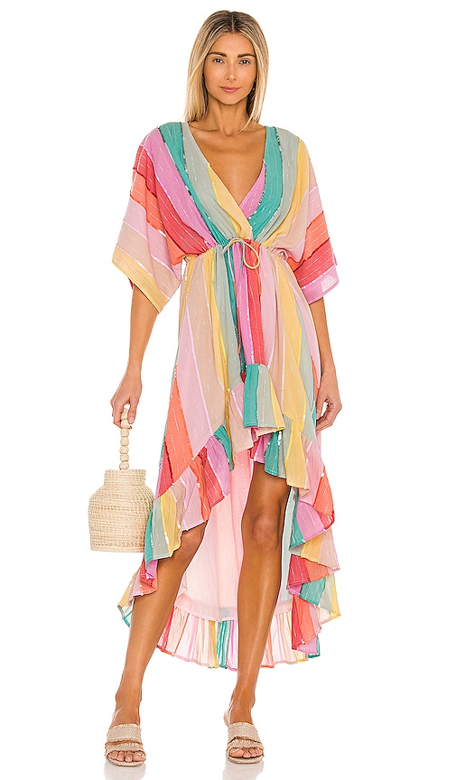 Sundress Deva Dress in Multicolor Stripes And Sequins | REVOLVE