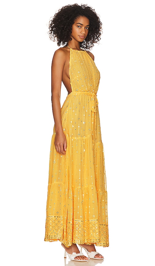 Shop Sundress Emina Dress In Puebla Yellow