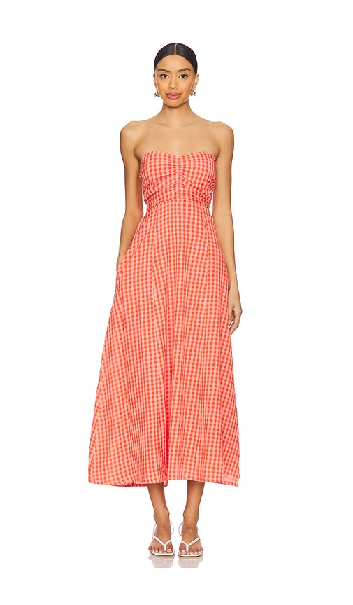 Amelie Dress in Coral. - size XL (also in M/L)