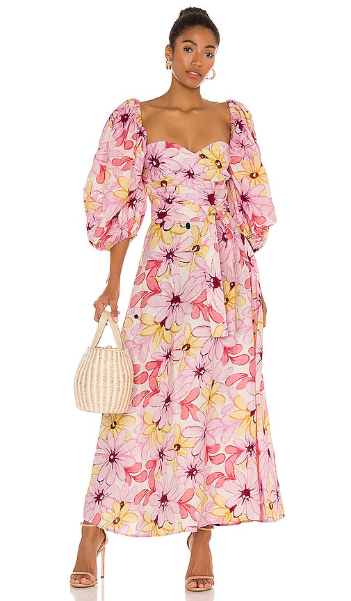 asos design maxi dress with batwing sleeve