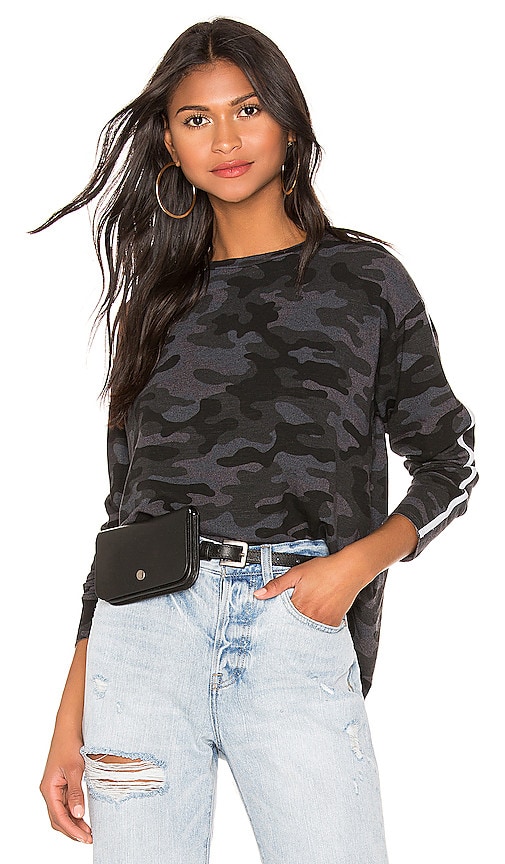 Camo Cut Off Sweatshirt