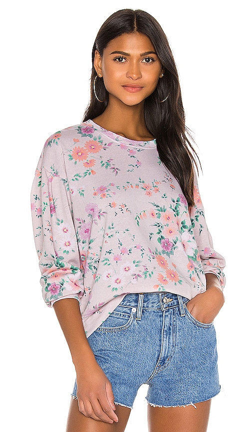 sundry floral sweatshirt