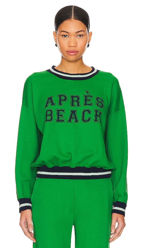 Shop Sundry Aprs Beach Sweatshirt In Herb Green