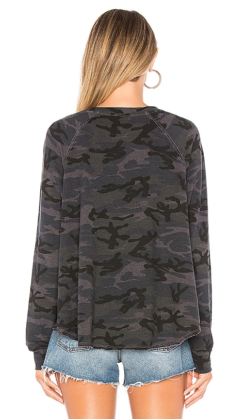 sundry camo trapeze sweatshirt