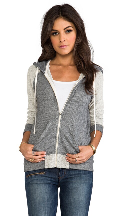 Texture Zipper Hoodie