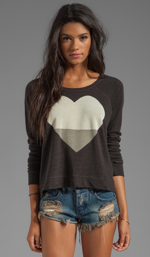 Heart Cropped Pullover
