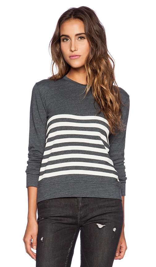 Stripe Basic Sweatshirt