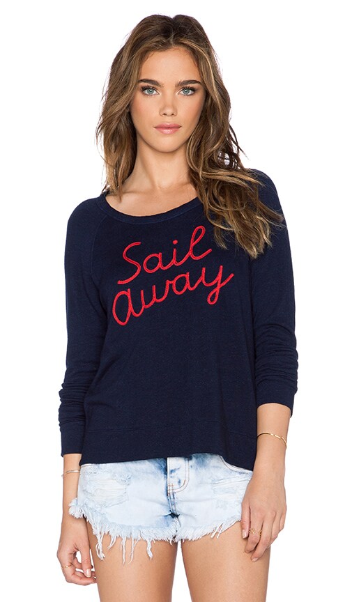Sail Away Crop Sweatshirt