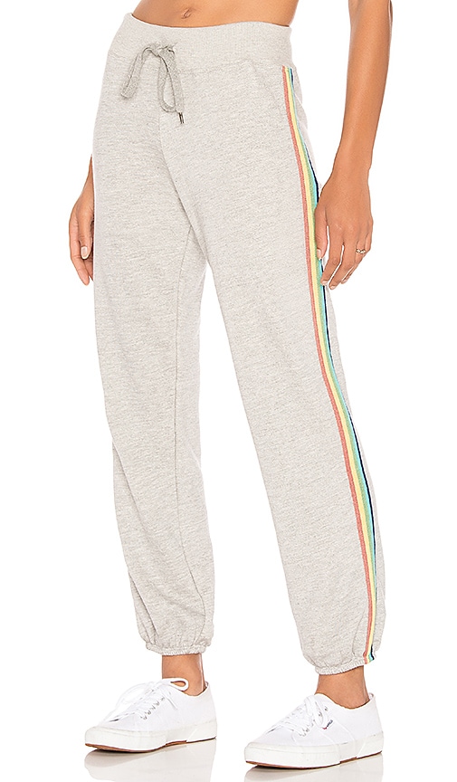 rainbow striped sweatpants