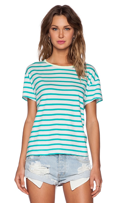 Striped Loose Crew Neck Tee