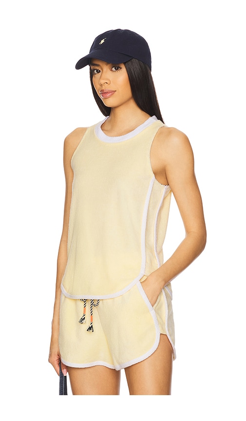 Loop Terry Tank Top in Lemon. - size XL (also in M, S)