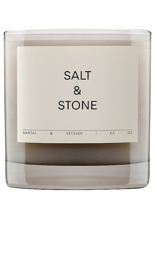 Salt & Stone Santal & Vetiver Candle In White