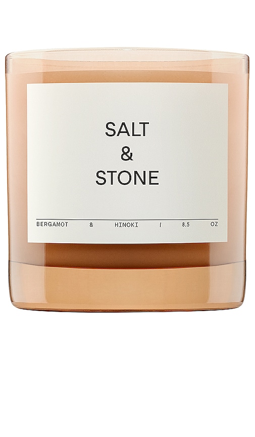 Salt & Stone Bergamot & Hinoki Candle In White