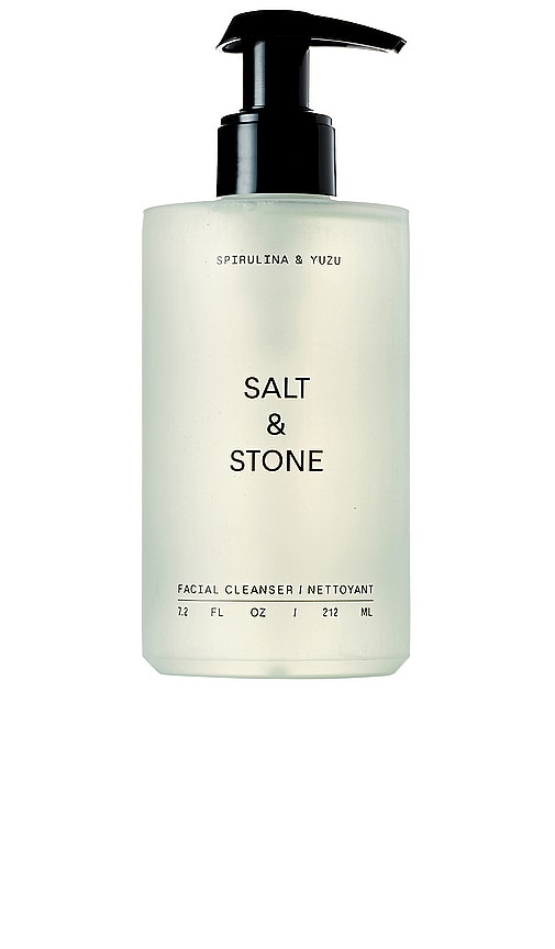 Salt & Stone Spirulina & Yuzu Facial Cleanser In White