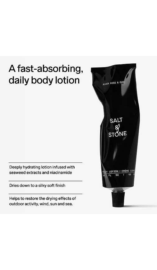 Shop Salt & Stone Black Rose & Oud Body Lotion 100ml In Beauty: Na