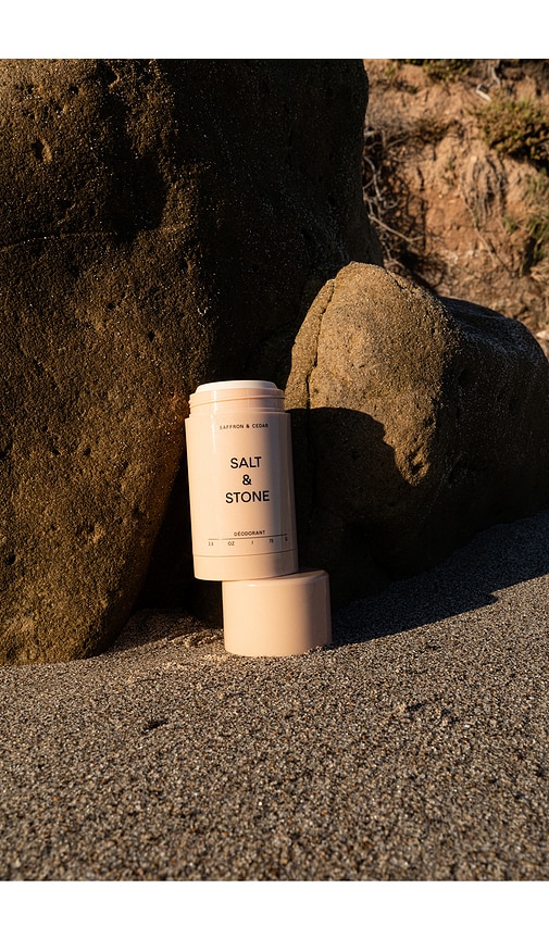 Salt & Stone Saffron & Cedar Deodorant + Mini Mist Duo