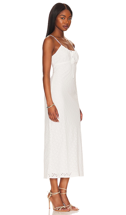 Shop Sndys Raya Midi Dress In White