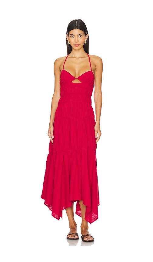 Shop Sndys X Revolve Tahlia Dress In Cherry Red