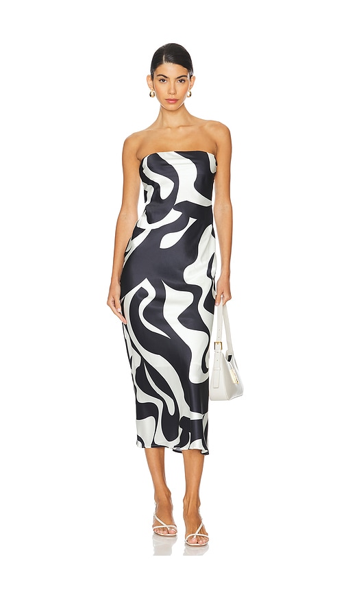 Shop Sndys X Revolve Angel Dress In Black Swirl