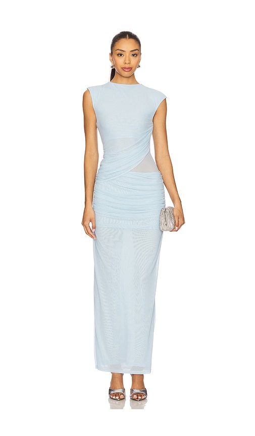 x REVOLVE Lorelai Maxi Dress in Blue. - size S (also in L, M)