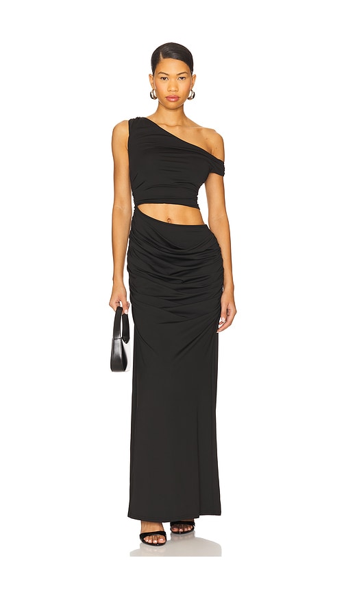 Sndys Rikke Jersey Maxi Dress In Black