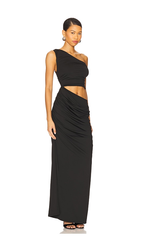 Sndys Rikke Jersey Maxi Dress In Black