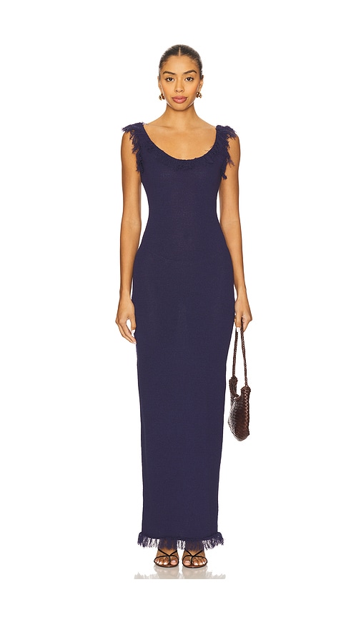 SNDYS Skyler Maxi Dress in Navy
