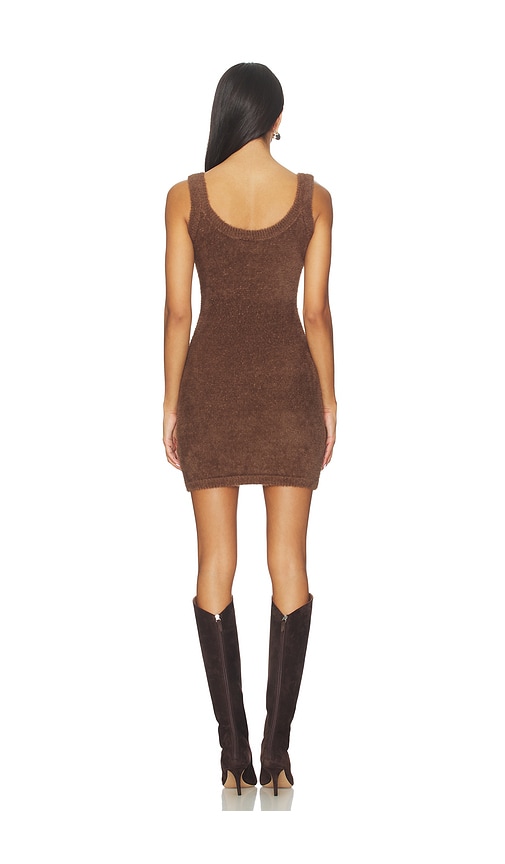  Sndys Kleid Kailey Fluffy Mini In Chocolate. Größe S. Also In Xs, M, L. 