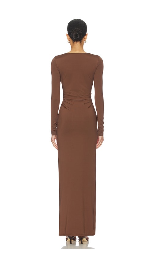  Sndys Kleid Ashley Scoop Neck Maxi In Brown. Größe S. Also In Xxs, Xs, M, L, Xl. 