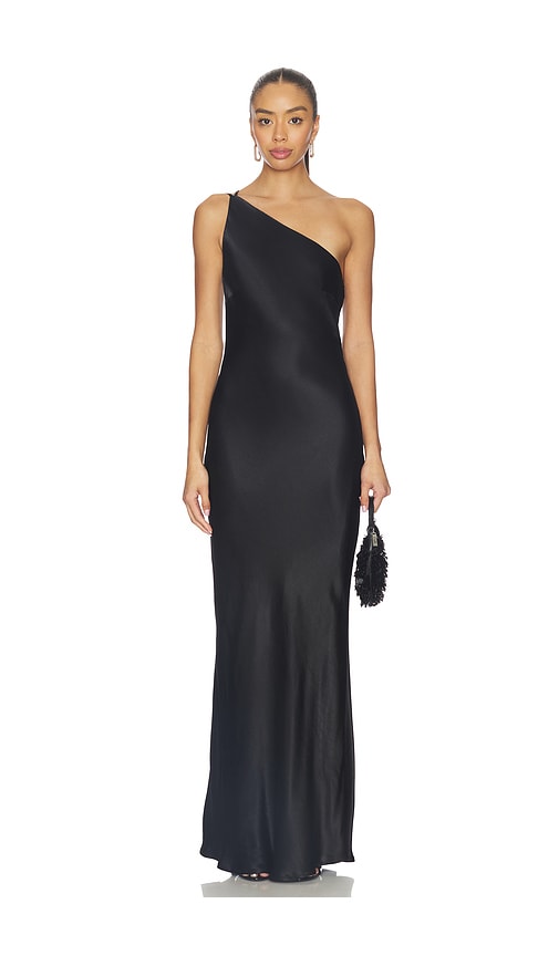 chinese dress ladies Long Satin Cowl Neck Prom Maxi Dress with Open Back & Adjustable Strap –  The Dress Outlet main image 0