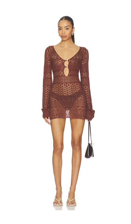 SNDYS Shani Crochet Mini Dress | Thumbnail 3