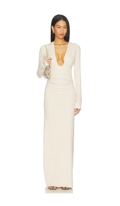 SNDYS Foxx Long Sleeve Maxi Dress
