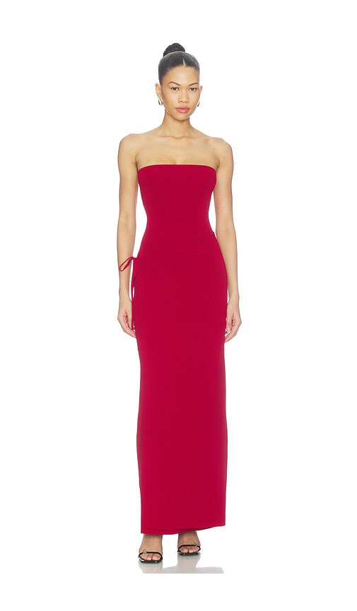 Mirina Knit Maxi Dress by SNDYS in Deep Red