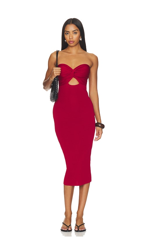 x REVOLVE Maia Dress by SNDYS in Deep Red