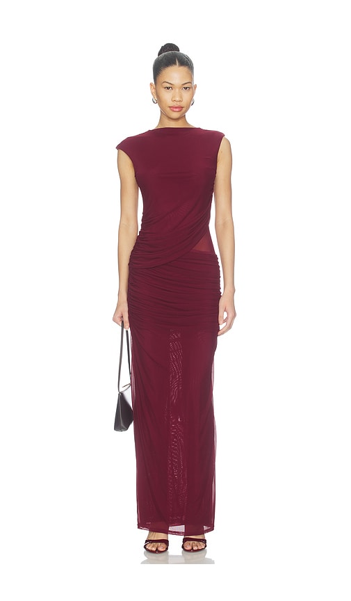 x REVOLVE Lorelai Maxi Dress by SNDYS in Burgundy