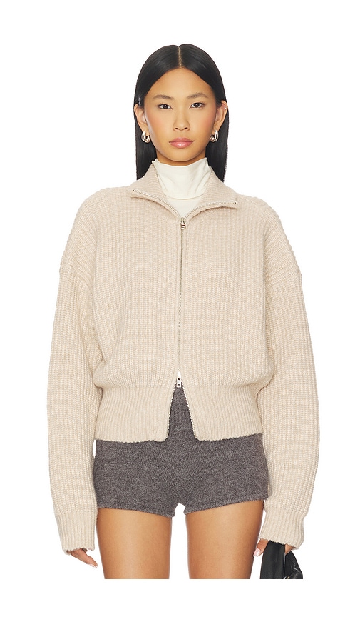 Sndys Haze Zip Sweater In Neutral