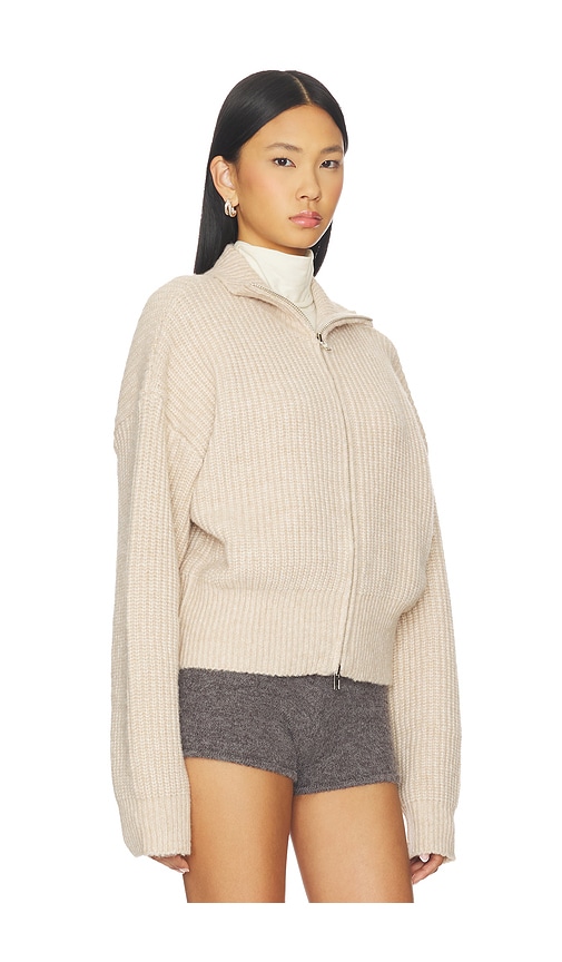 Sndys Haze Zip Sweater In Neutral