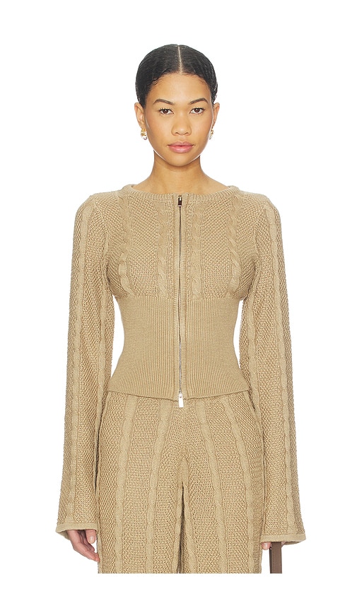 SNDYS Cici Cable Knit Top