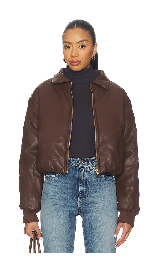 Sndys Thorne Bomber Jacket In Brown