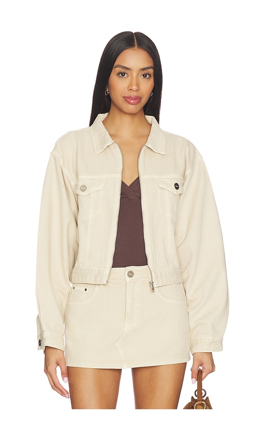 Sndys Cole Denim Jacket In Neutral