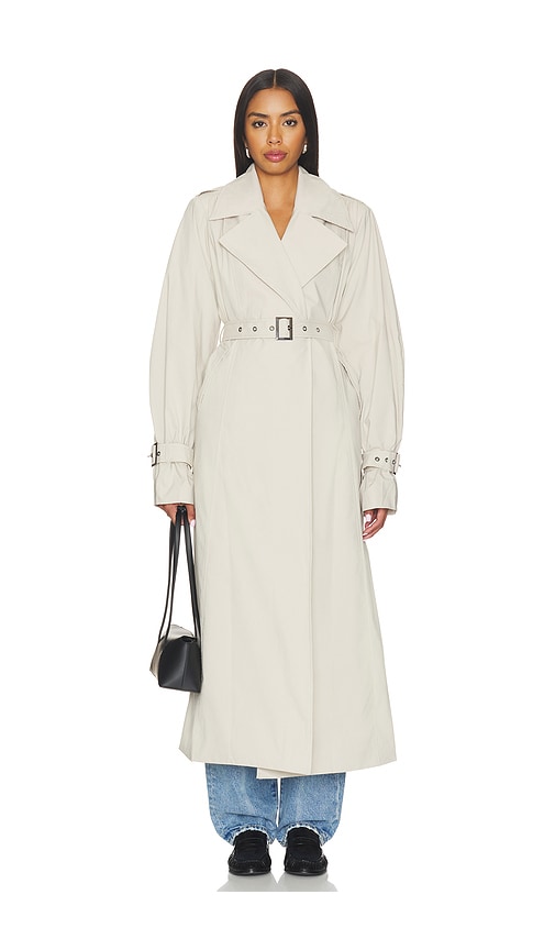Searle Lightweight Trench Coat by SNDYS in Bone