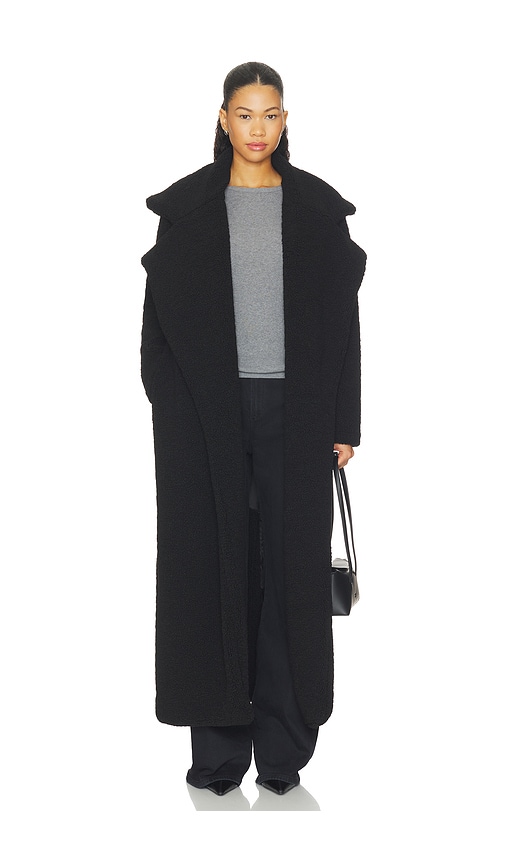 Sndys X Revolve Teddy Coat In Black