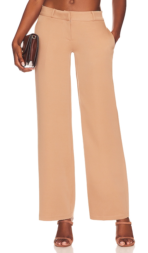 Sndys X Revolve Axel Low Rise Pant In Beige
