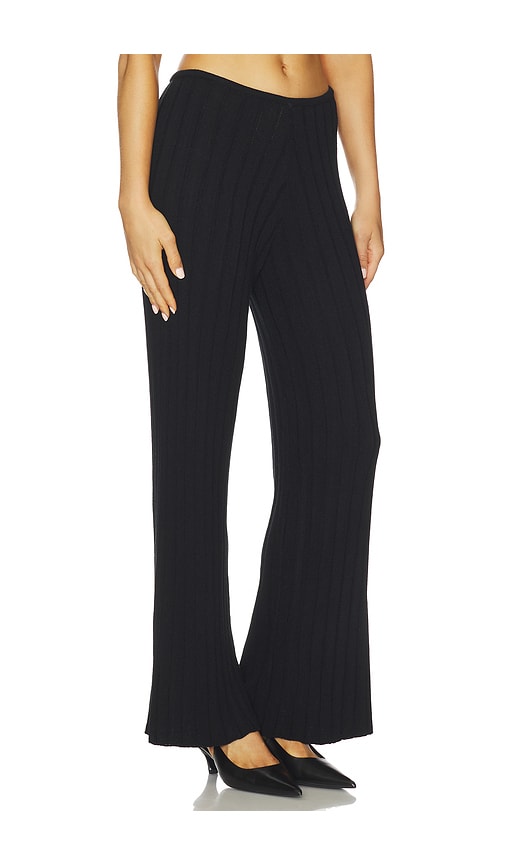 Sndys Baha Ribbed Wide Leg 팬츠 In Black