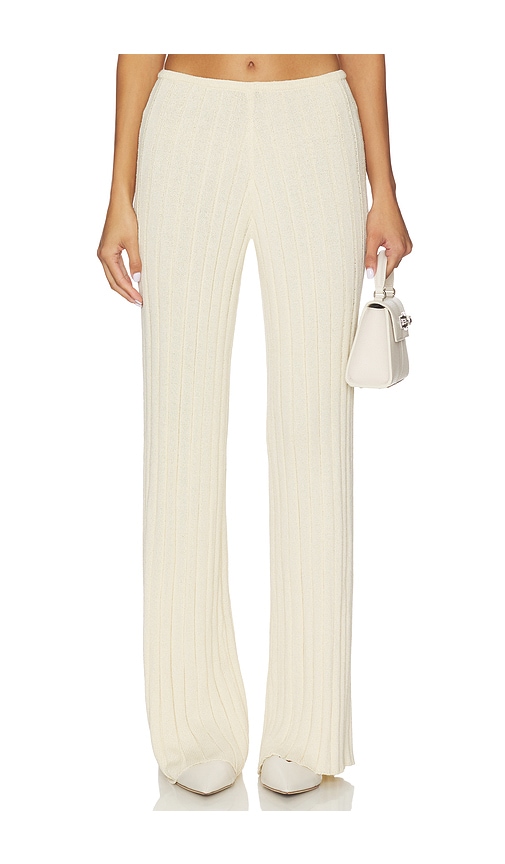 Sndys Baha Ribbed Wide Leg In White