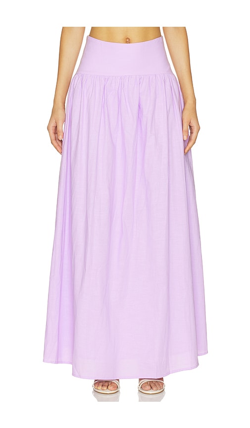 SNDYS x REVOLVE Nesa Maxi Skirt in Lavender. - size L (also in M, S, XL, XS, XXS)
