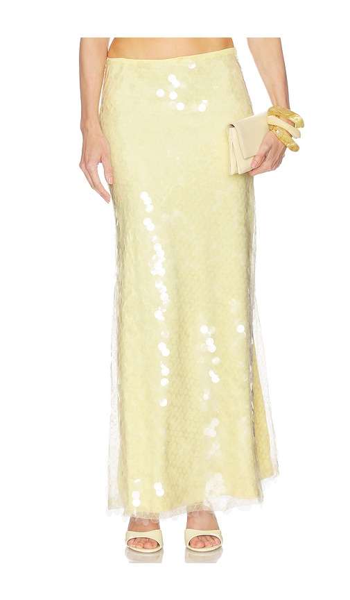 x REVOLVE Calliope Maxi Skirt by SNDYS in Panna Cotta