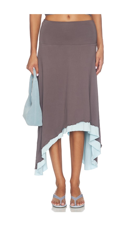 Madison Midi Skirt by SNDYS in Charcoal